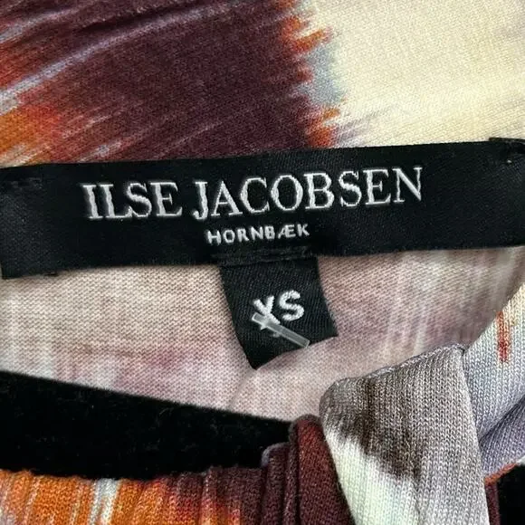 Ilse Jacobsen Multi Abstract Print Soul Fade Sleeveless Halter Belted Dress XS - Picture 2 of 6